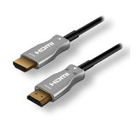 MCL Câble HDMI 2.0 fibre optique actif 20 m HDMI mâle–HDMI mâle avec Ethernet 4K noir