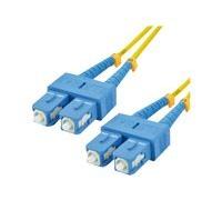 MCL Samar - Jarretière fibre optique M JOS2/SCSC-5M - Monomode OS2 9/125µm 10 Gbit/s 5 m LSZH Jaune