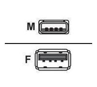 MCL MC922AMF-2M/N câble USB Noir