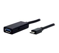 MCL - Câble USB - USB-C (M) pour USB type A (F) - USB 3.0 - 10 m - actif - noir