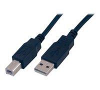MCL 3m USB2.0 A/B, 3 m, USB A, USB B, USB 2.0, Mâle/Mâle, Noir MC922AB-3M/N