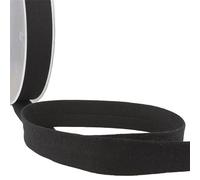M & C Bobine 20m Biais replié Jersey 20mm - Noir