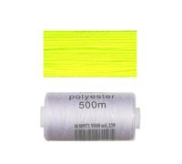 M & C Bobine 500 mètres Polyester Coloris Fluo Jaune