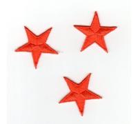 M & C Ecusson Thermocollant 3 Petites Etoiles Coloris Orange