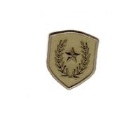 M & C Ecusson Thermocollant Blason Etoile LAURIERS Coloris Beige