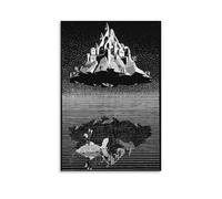 M.C. Escher in The Air Impression sur toile moderne 40 x 60 cm