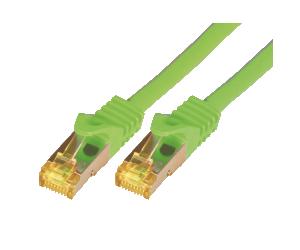 M-Cab 0.25m CAT7 S-FTP câble de réseau Vert 0,25 m S/FTP (S-STP)