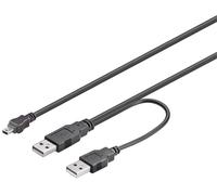 M-CAB 7300050 Câble de transfert de données USB - 60 cm - oui - type A mâle USB - type B mâle Mini USB - noir