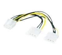 M-CAB - Adaptateur secteur - alimentation interne 4 plots (M) pour Alimentation PCIe de 8 broches (M)