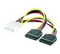 M-CAB - Adaptateur secteur - alimentation SATA (F) pour alimentation interne 4 plots (M)