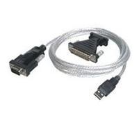 DELOCK 61308 - Delock Adaptateur USB 2.0 > 1 x Série DB9 + Adaptateur DB25