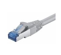 - Cordon de raccordement - RJ-45 (M) pour RJ-45 (M) - 1 m - pairs in metal foil (PiMF) - CAT 6a - sans halogène, moulé - gris