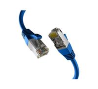 M-Cab EC020200237 : Câble Réseau Cat8.1 S/FTP (S-STP) 2m Bleu, RJ-45 Mâle, Contacts Or, 40000 Mbit/s, 2000 MHz, PoE, LSZH, Cuivre AWG 26/7