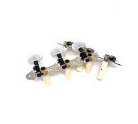 M caniques Ortega Guitars FAMILYNT Classical Family 3L x 3R avec plaque de base chrom e et boutons blancs (OTM)