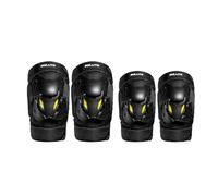 M&Catree Moto Genou Coude Protecteur Motocross Racing Genou Shin Garde Pads Équipement de Protection pour les Adultes (4pcs/Set)