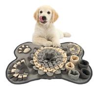 M&Catree Tapis Fouille Chien, Tapis de Chien Snuffle Mat, Tapis de Fouille Alimentation Lente Jouet Tapis Reniflant de Chien Couverture Pliable, Lavable - Gris