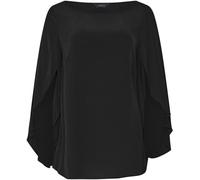 M & Co M & Co Black Long Angel Sleeve Blouse
