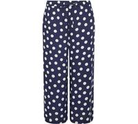 M & Co M & Co Blue Printed Cropped Trousers