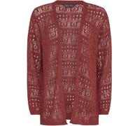 M & Co M & Co Purple Mid Length Crochet Cardigan