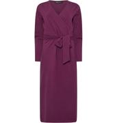 M & Co M & Co Purple Plain Wrap Dress Purple EU 42 (UK 14)