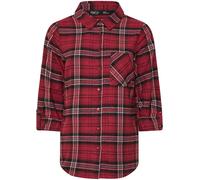 M & Co M & Co Red Petite Check Shirt Red EU 42 Petite (UK 14 P)