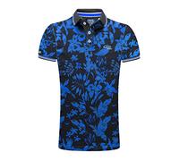 M.Conte - Romano - Polo à manches courtes - En coton piqué extensible - Pour homme - Modèle à motifs amusants ou unis - Bleu roi - Tailles S, M, L, XL, XXL, 4XL - - 2 mois