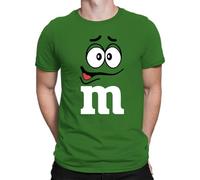 M Costume de carnaval de groupe imprimé - Costume de carnaval pour homme et femme, 3 T-shirt vert pour homme, XL