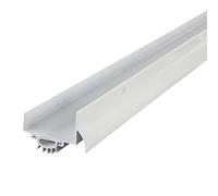 M-D Building Products 06403 M-D Bas de porte en forme de U avec bouchon anti-goutte, 91,4 x 4,5 cm, aluminium/vinyle, blanc