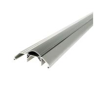 M-D Building Products 08003 Seuil haut profil robuste en aluminium argenté et vinyle 9,5 x 3,2 x 81,3 cm