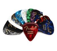 M diators Fender Classic Celluloid, 351 formes, m lange de couleurs, extra lourds, lot de 12