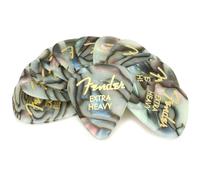 M diators Fender Premium en cellulo d, forme 351, abalone, extra lourds, lot de 12