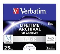 Blu-ray M-DISC vierge Verbatim 43823 25 GB 5 pc(s) jewelcase imprimable