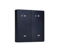 m-e Cuveo CT-W2-S Funk-Wandtaster, 2-Kanal, Schwarz (55060)