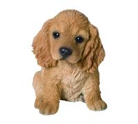 M.E.G Cards & Gifts Vivid Arts PP-COSP-F Décoration de maison ou de jardin en forme de chiot cocker doré