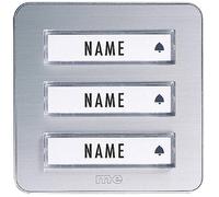 m-e modern-electronics 41082 Sonnette sans fil Emetteur éclairée, avec porte-nom