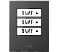 m-e modern-electronics 41307 Sonnette sans fil Emetteur éclairée, avec porte-nom