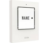 m-e modern-electronics 41356 Sonnette sans fil Emetteur éclairée, avec porte-nom