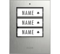 m-e modern-electronics 41413 Sonnette sans fil Emetteur éclairée, avec porte-nom