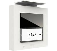 m-e modern-electronics ADV-1010 W Vistadoor Station audio dextérieur pour interphone filaire Station extérieure 1 foyer blanc