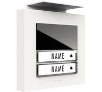 m-e modern-electronics ADV-1020 W Vistadoor Station audio dextérieur pour interphone filaire Station extérieure 2 foyers blanc