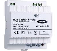 m-e modern-electronics DT 2000 Interphone Alimentation pour rail DIN blanc