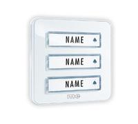 M-E MODERN-ELECTRONICS Plaque de Sonnette x3 KTA-3 W Blanc 12 V/1 A