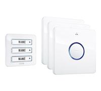 M-E Modern Electronics – Set complet pour sonnette sans fil 41097 – portée 200 m – Blanc