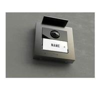 m-e modern-electronics VDV-2010 S Interphone vidéo filaire, RFID Station extérieure argent Argent G