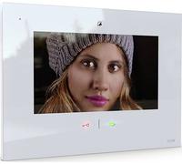 m-e modern-electronics VDV-907 W Interphone vidéo Wi-Fi, radio Station intérieure blanc Blanc G