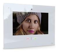 m-e modern-electronics VDV-907 W Interphone vidéo Wi-Fi, radio Station intérieure blanc Blanc G