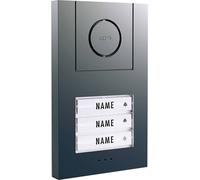 m-e modern-electronics Vistus AD ALU 430 A Vistus Interphone filaire Station extérieure 3 foyers anthracite