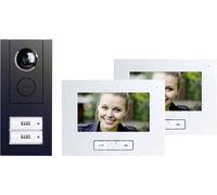 m-e modern-electronics Vistus VD ALU 6720 A Interphone vidéo filaire Set complet 2 foyers anthracite