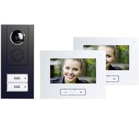 m-e modern-electronics Vistus VD ALU 6720 A Vistus Interphone vidéo filaire Set complet 2 foyers anthracite