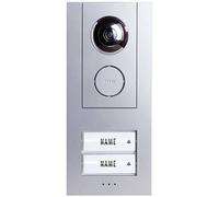m-e modern-electronics Vistus VD ALU 6720 S Vistus Interphone vidéo filaire Set complet 2 foyers argent